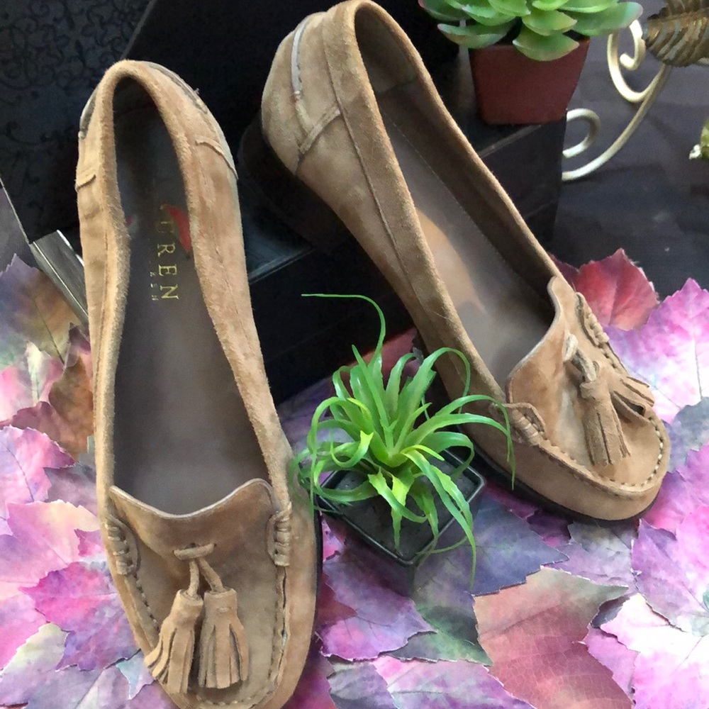 RALPH LAUREN Suede Pump Loafers - Picture 6 of 10